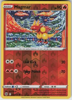 PO-06 Reverse Holo Magmar 019/172 Common SWSH09: Brilliant Stars - Image 1