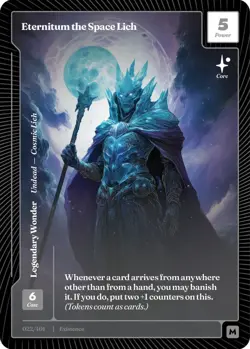 Eternitum the Space Lieh #22 Mythic Classic Paper Existence Wonders of the First - Image 1