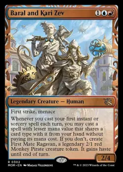 [1x] Baral and Kari Zev - Showcase Near Mint, English March of the Machine MTG M - Image 1