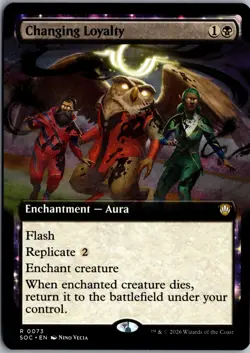 Changing Loyalty (Extended Art) R Commander: Secrets of Strixhaven 73 NM Magic - Image 1