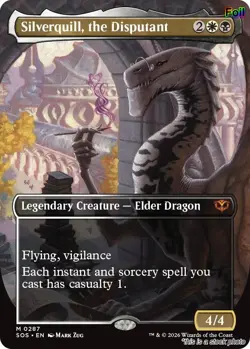 Silverquill, the Disputant (Borderless) [SOS - 287] - NM [Foil] TCG MTG - Image 1