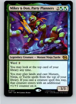 Magic the Gathering Mikey & Don, Party Planners Teenage Mutant Ninja Turtles MTG - Image 1