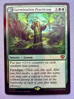 Germination Practicum *FOIL* - MTG Secrets of Strixhaven SOS #149 Mythic NM - Image 1