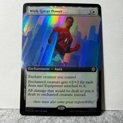 WITH GREAT POWER... (EXTENDED ART) MARVEL'S SPIDER-MAN MTG FOIL 248 LP - Image 1
