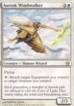 1x Auriok Windwalker - Foil Moderate Play, English Fifth Dawn MTG Magic - Image 1