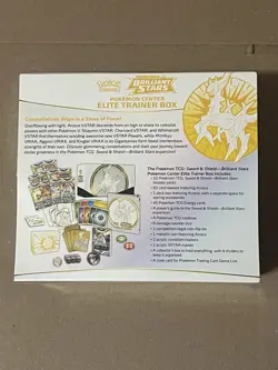 Pokemon Center Elite Trainer Box Sword & Shield Brilliant Stars Arceus - Image 4