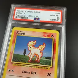 PSA 10 Ponyta 60/102 Pokemon Base Set 1999-2000 4th Print Non Holo Graded Card - Image 2