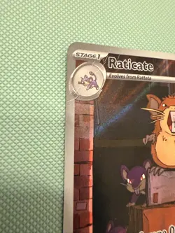 Pokemon TCG Raticate 099/088 Illustration Holo Stage 1 HP 90 POR - Image 2