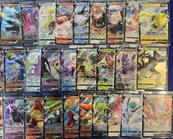 Pokemon 130 Card Collection + Binder Lot - Full Art, V, VMAX, Vstar, GX See Pics - Image 5