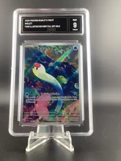 Pokemon Wiglett 206/198 Scarlet & Violet Illustration Rare GMA 9 Mint - Image 1