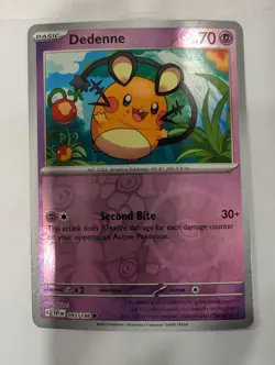 Dedenne 095/198 Scarlet & Violet Base Set Pokemon Reverse Holo Foil Nice! - Image 1