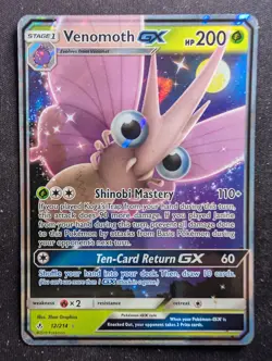 Venomoth GX - 12/214 - Unbroken Bonds (Pokemon - Image 1