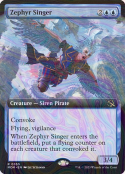 Foil Zephyr Singer - March of the Machine | MTG Card - Image 1