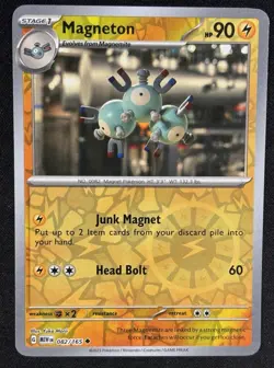 Pokemon - Magneton 082/165 - 151 Reverse Holo - NM - Image 1