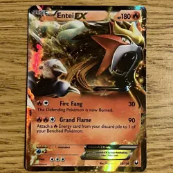 Entei EX 13/108, 2012 Pokemon TCG Dark Explorers, Ultra Rare, Holo - Image 1