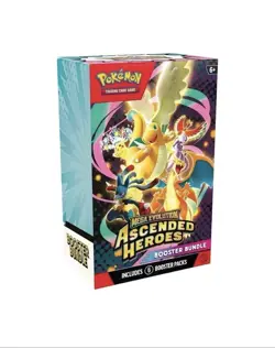 Lot Of 4 Pokemon Mega Evolution Ascended Heroes Booster Bundle 6 Packs PRE SALE - Image 2