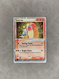 Pokemon TCG Entei EX 91/95 Holo Vintage EX Team Magma vs Team Aqua 2004 - NM - Image 1