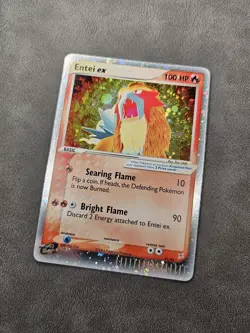 Pokemon TCG Entei EX 91/95 Holo Vintage EX Team Magma vs Team Aqua 2004 - NM - Image 3