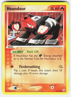 Houndour 60/109 Common Team Rocket Returns Pokemon Lightly Played - Image 2