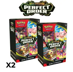 Pokemon TCG Mega Evolution-Perfect Order Booster Bundle (6 Packs) x2 - Image 1
