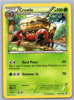 Crustle 14/113 UC Legendary Treasures HP / DMG Pokemon - Image 1