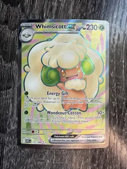Pokemon TCG Whimsicott EX 157/086 White Flare Full Art Holo - Image 1