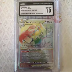 Pokemon 2022 Silver Tempest Lugia VSTAR #202/195 CGC 10 Gem Mint - Image 1