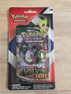 POKEMON EVOLVING SKIES/CHILLING REIGN 2 PACK CHECKLANE BLISTER CELEBI PIN - Image 1