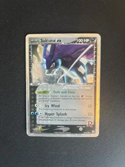 Rocket's Suicune ex 105/109 Holo Rare-Pokemon TCG:EX Team Rocket Returns HP - Image 1