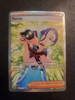 Pokemon Perrin 220/167 Sv06 Twilight Masquerade Full Art Holo Special Rare - Image 1
