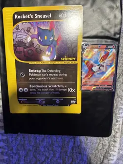 Pokemon Card - Rocket's Sneasel #5 - Best Winner - Promo - JUMBO Card - Image 2