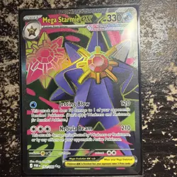 Pokemon Mega Starmie EX 102/088 POR Full Art Ultra Rare Holo. Near Mint - Image 3