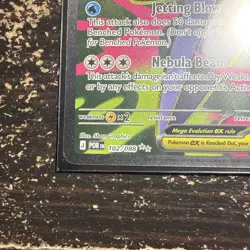 Pokemon Mega Starmie EX 102/088 POR Full Art Ultra Rare Holo. Near Mint - Image 4