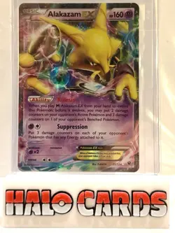 PACK FRESH Pokemon Card Alakazam EX (25/124) Fates Collide Rare Holo Foil H - Image 1
