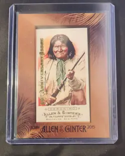 2009 Allen & Ginter's 2015 Buyback Framed 10th Anniversary Issue GERONIMO #96 - Image 1