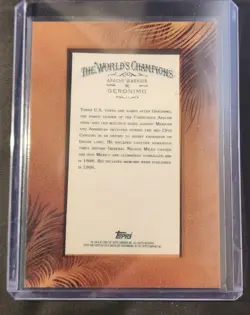 2009 Allen & Ginter's 2015 Buyback Framed 10th Anniversary Issue GERONIMO #96 - Image 2