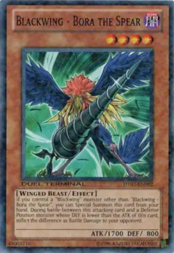Yugioh! LP Blackwing - Bora the Spear - DT03-EN002 - Common - Duel Terminal Ligh - Image 1