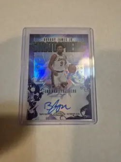 2025-26 Topps Chrome Bronny James Jr /75 Stratospheric Auto Purple Refractor 🏆 - Image 1