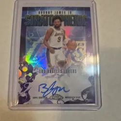 2025-26 Topps Chrome Bronny James Jr /75 Stratospheric Auto Purple Refractor 🏆 - Image 3