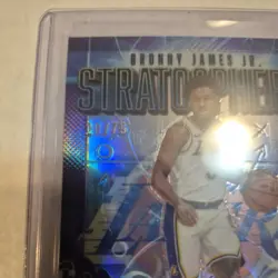2025-26 Topps Chrome Bronny James Jr /75 Stratospheric Auto Purple Refractor 🏆 - Image 4