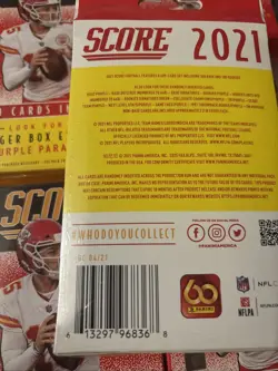 Lot of 5 - 2021 Panini Score NFL Football Hanger Boxes - New Factory Sealed Five 613297968368 - Image 2