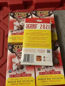 Lot of 5 - 2021 Panini Score NFL Football Hanger Boxes - New Factory Sealed Five 613297968368 - Image 3