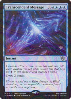 Foil Transcendent Message - March of the Machine Promos | MTG Card - Image 1