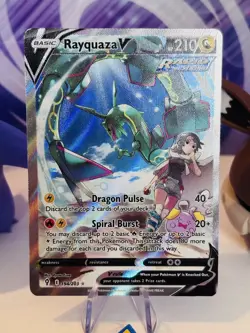 Rayquaza V 194/203 Evolving Skies Pokemon TCG Card Alt Art Rare MINT! UK seller - Image 2