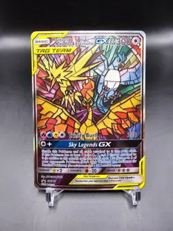 NM - Moltres & Zapdos & Articuno GX - SM210 - Hidden Fates Promo - Pokemon Card - Image 1