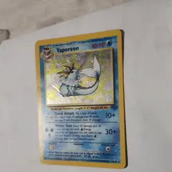Pokemon TCG Vaporeon Holo Rare Card Jungle, 12/64 - Image 1