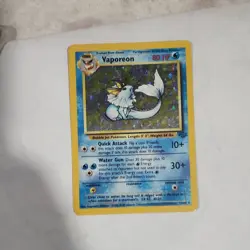 Pokemon TCG Vaporeon Holo Rare Card Jungle, 12/64 - Image 3