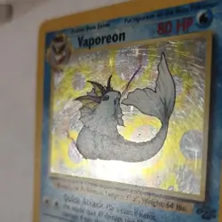 Pokemon TCG Vaporeon Holo Rare Card Jungle, 12/64 - Image 5