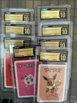 Lot of (8) Pokemon CGC 10 Pristine Cards w/ Eevee - Image 1