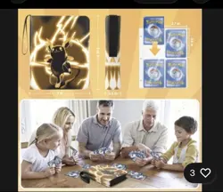 Pokemon Raichu Waterproof Binder for TCG Cards with Sleeves 4 Pocket 400 Card - Image 2